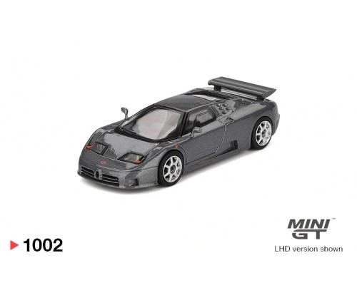 Mini GT #1002 Bugatti EB110 Super Sport Grigio Scuro MGT01002