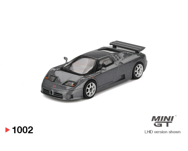 Mini GT #1002 Bugatti EB110 Super Sport Grigio Scuro MGT01002