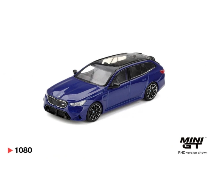 Mini GT #1080 BMW M5 Touring Marina Bay Blue Metallic MGT01080