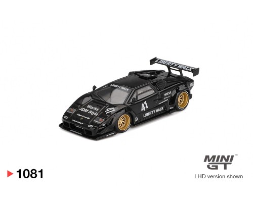 Mini GT #1081 Lamborghini Countach LB-Works Black MGT01081
