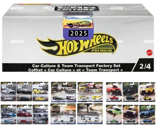 Hot Wheels Car Culture and Team Transport 2025 Factory Set 2 HJV98-979P