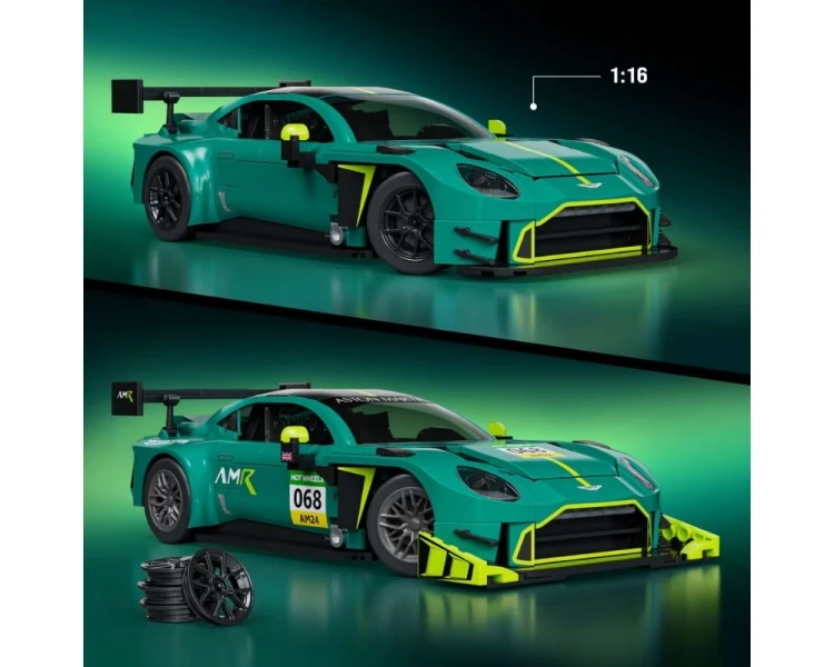Klocki Mattel Brick Shop Hot Wheels Elite Series '24 Aston Martin Vantage GT3 JLF51