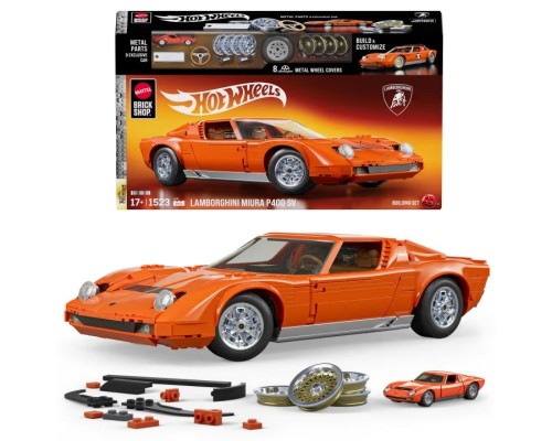 Klocki Mattel Brick Shop Hot Wheels Premium Series ’71 Lamborghini Miura P400 SV JHF61