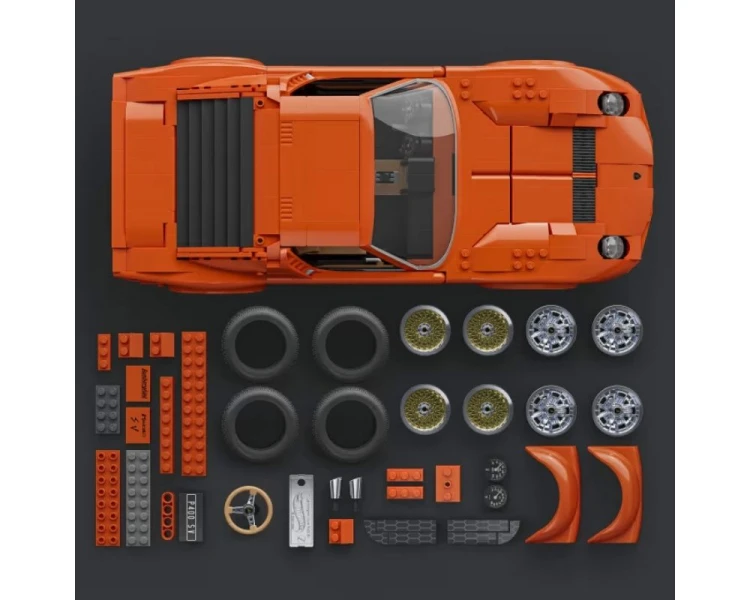 Klocki Mattel Brick Shop Hot Wheels Premium Series ’71 Lamborghini Miura P400 SV JHF61