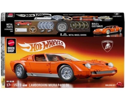 Klocki Mattel Brick Shop Hot Wheels Premium Series ’71 Lamborghini Miura P400 SV JHF61