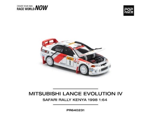 Pop Race Mitsubishi Lancer Evolution IV Safari Rally Kenya 1998 PR64-0231