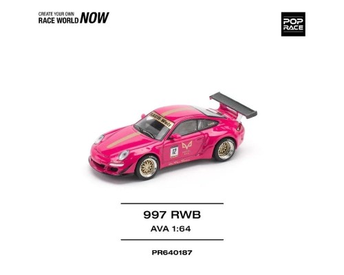 Pop Race Porsche 911 997 RWB AVA Pink PR640187