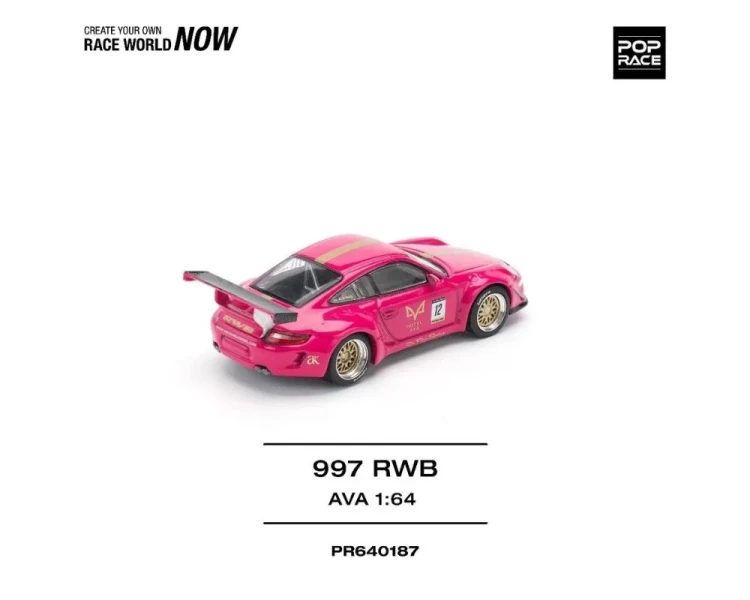 Pop Race Porsche 911 997 RWB AVA Pink PR640187