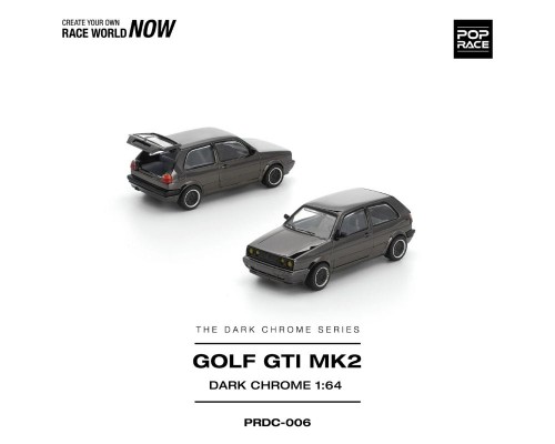 Pop Race Volkswagen Golf GTI MK2 Dark Chrome PRDC006