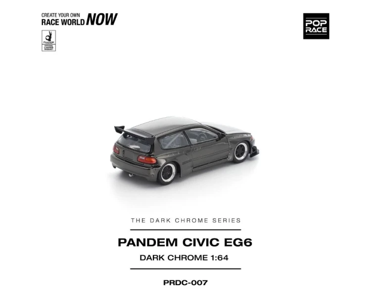 Pop Race Pandem Honda Civic EG6 Dark Chrome PRDC007