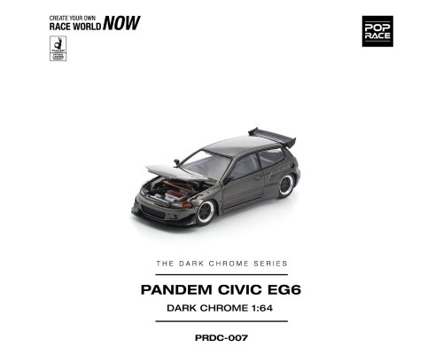 Pop Race Pandem Honda Civic EG6 Dark Chrome PRDC007
