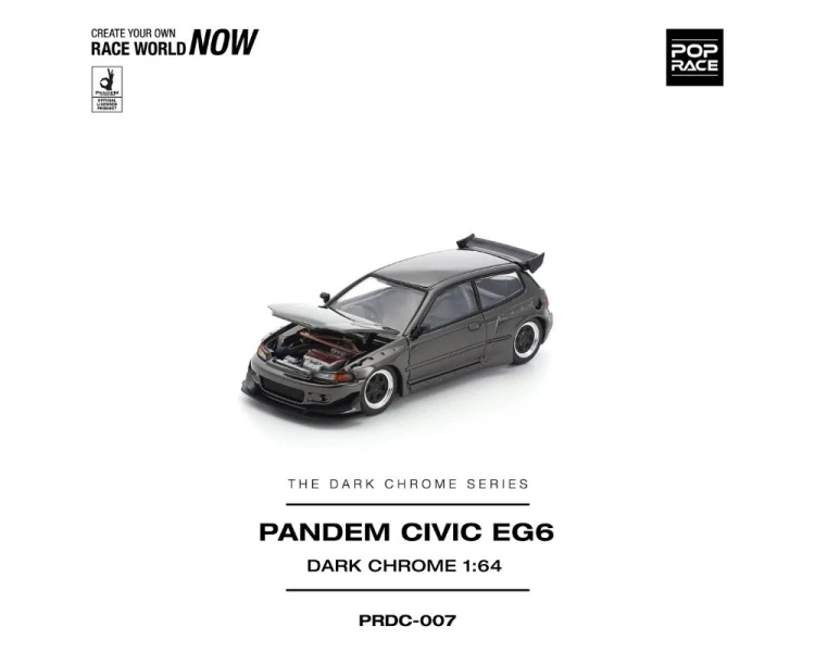 Pop Race Pandem Honda Civic EG6 Dark Chrome PRDC007