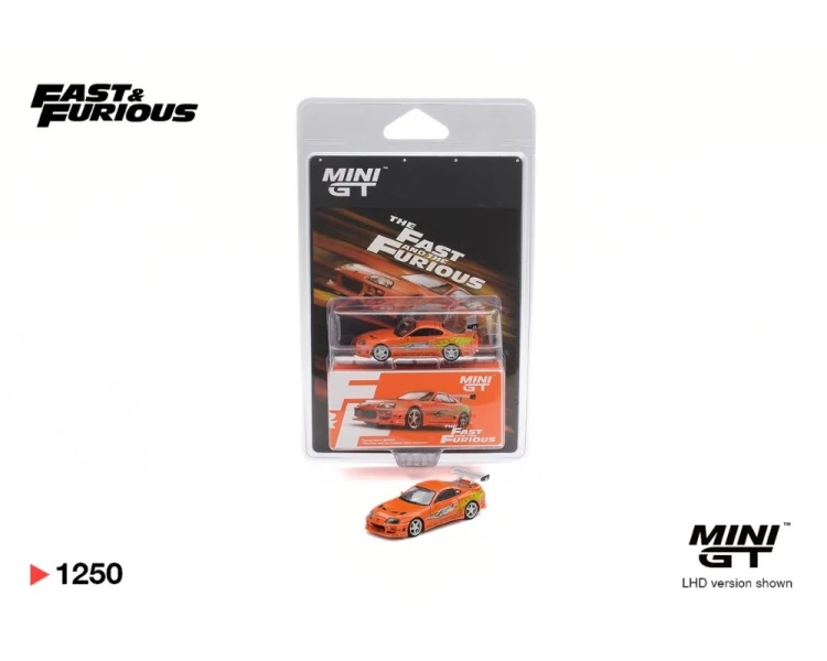 Mini GT #1250 Toyota Supra MK4 Bomex The Fast and the Furious Brian O'Conner MGT01250-BL