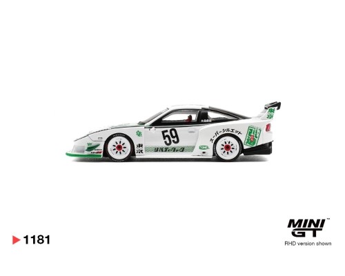 Mini GT #1181 Nissan LB-Super Silhouette 180SX White MGT01181