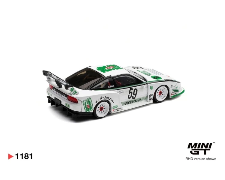 Mini GT #1181 Nissan LB-Super Silhouette 180SX White MGT01181