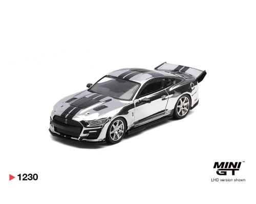 Mini GT #1230 Shelby GT500 Dragon Snake Concept Chrome Silver MGT01230