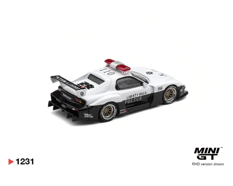 Mini GT #1231 Mazda RX-7 LB-Super Silhouette Police MGT01231