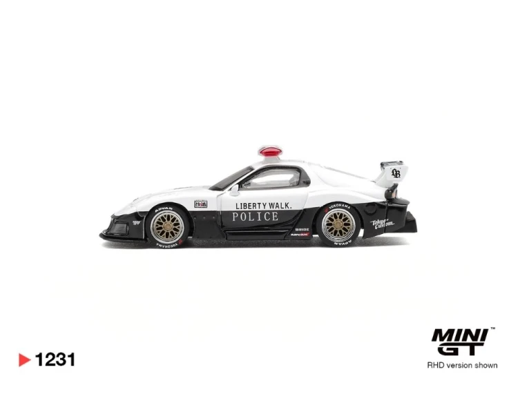 Mini GT #1231 Mazda RX-7 LB-Super Silhouette Police MGT01231