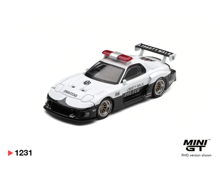 Mini GT #1231 Mazda RX-7 LB-Super Silhouette Police MGT01231