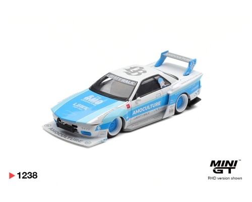 Mini GT #1238 Nissan Skyline GT-R R32 LBWK Kaido Works Amoculture MGT01238