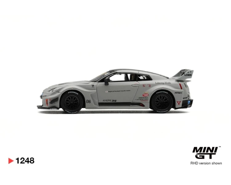 Mini GT #1248 Nissan LB-Silhouette Works GT 35GT-RR Ver.1 Matt Grey MGT01248