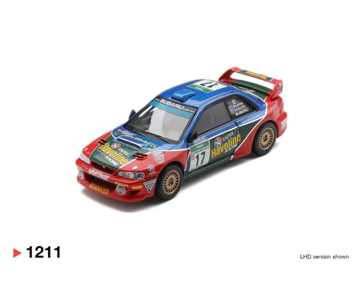 Mini GT #1211 Subaru Impreza WRC98 #17 Rally New Zealand MGT01211