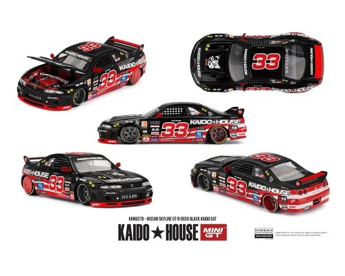 Kaido House Nissan Skyline GTR R33 Black Kaido CAT KHMG276