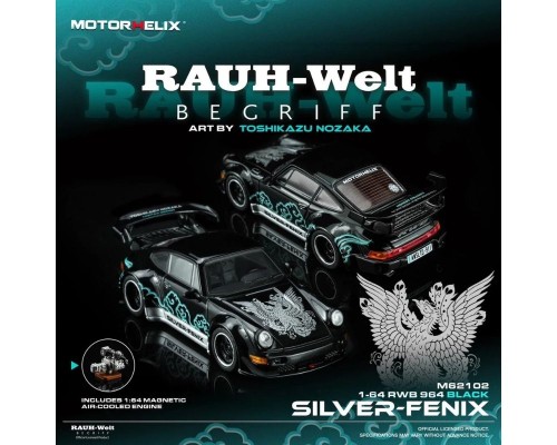 Motorhelix Porsche RWB 964 Silver-Fenix Toshikazu Nozaka M62102