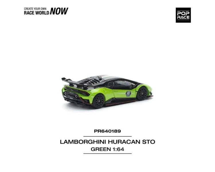 Pop Race Lamborghini Huracan STO LP640-2 10 Anniversario Green Black PR640189