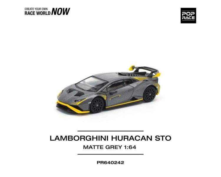 Pop Race Lamborghini Huracan STO Matte Grey PR640242