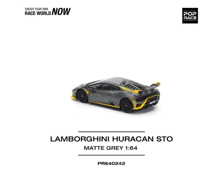 Pop Race Lamborghini Huracan STO Matte Grey PR640242