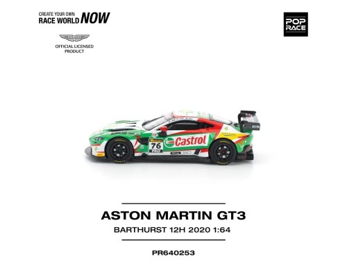 Pop Race Aston Martin Vantage GT3 Bathurst 12h White Red Green PR640253