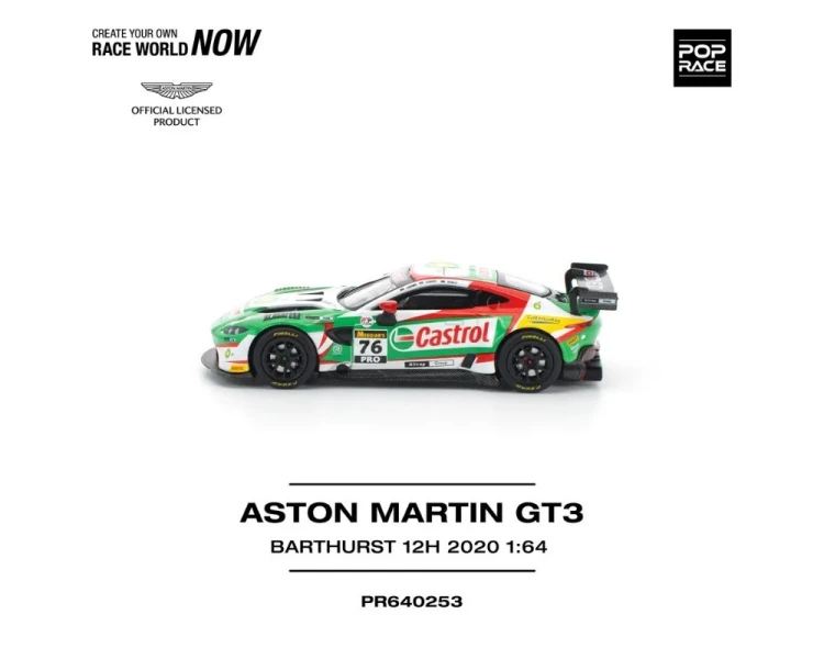 Pop Race Aston Martin Vantage GT3 Bathurst 12h White Red Green PR640253