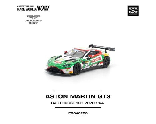 Pop Race Aston Martin Vantage GT3 Bathurst 12h White Red Green PR640253