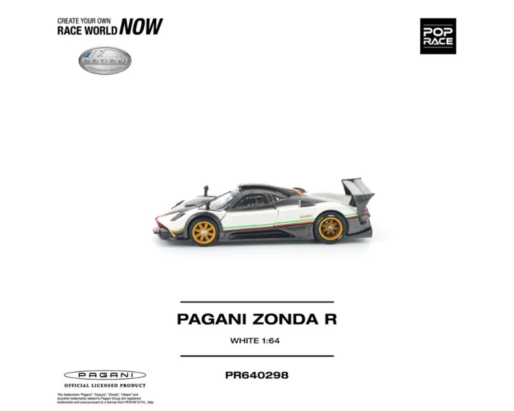 Pop Race Pagani Zonda R White PR640298
