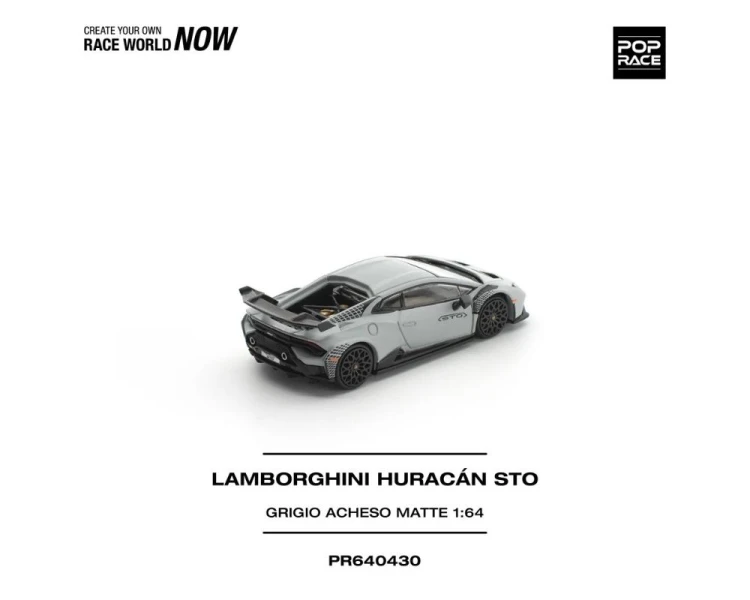 Pop Race Lamborghini Huracan STO Grigio Acheso Matte PR640430