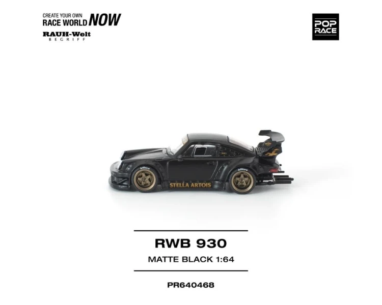 Pop Race Porsche RWB 930 Stella Artois Matte Black PR640468