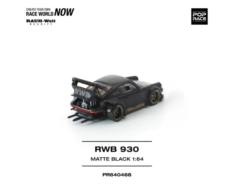 Pop Race Porsche RWB 930 Stella Artois Matte Black PR640468