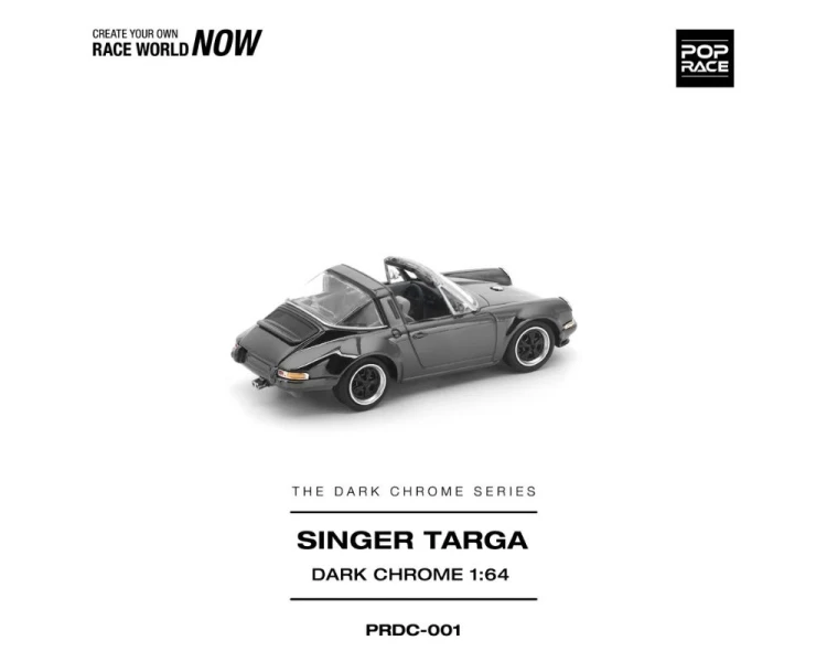 Pop Race Porsche Singer Targa Dark Chrome PRDC001
