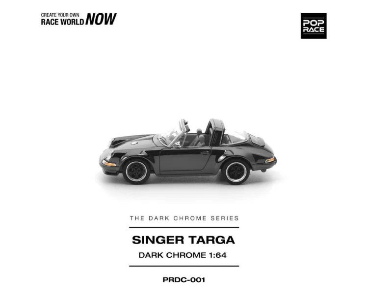 Pop Race Porsche Singer Targa Dark Chrome PRDC001
