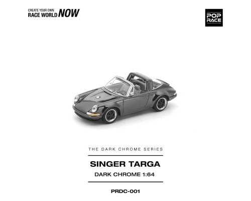 Pop Race Porsche Singer Targa Dark Chrome PRDC001