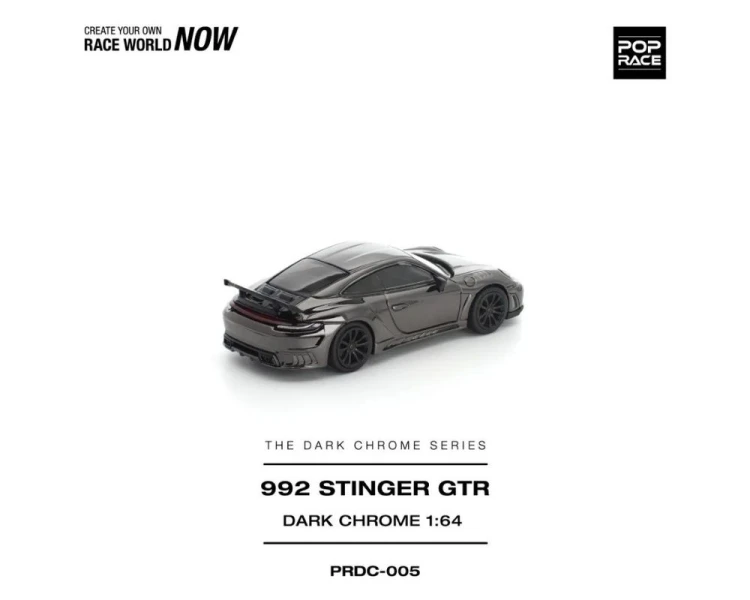 Pop Race Porsche Stinger GTR Dark Chrome PRDC005
