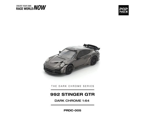 Pop Race Porsche Stinger GTR Dark Chrome PRDC005