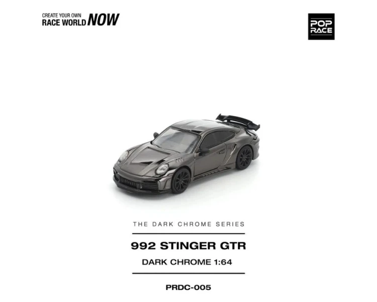 Pop Race Porsche Stinger GTR Dark Chrome PRDC005