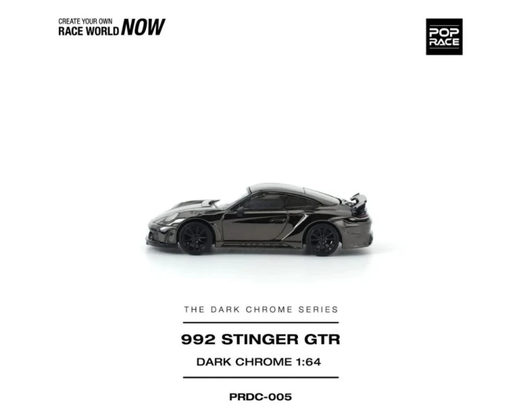 Pop Race Porsche Stinger GTR Dark Chrome PRDC005