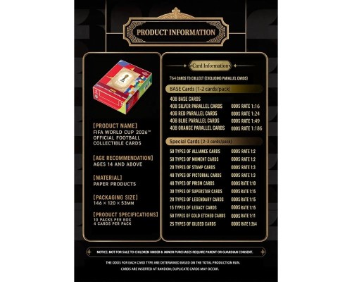 Panini FIFA World Cup 2026 Official Football Trading Cards