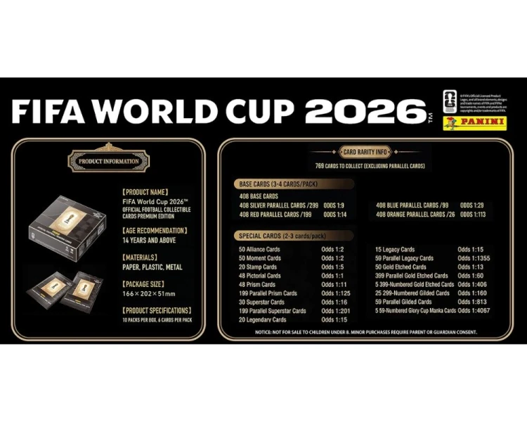 Panini FIFA World Cup 2026 Official Football Trading Cards Ultra Edition