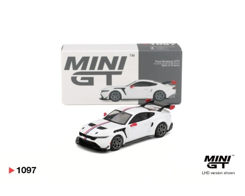 Mini GT #1097 Ford Mustang GTD Spirit of America MGT01097