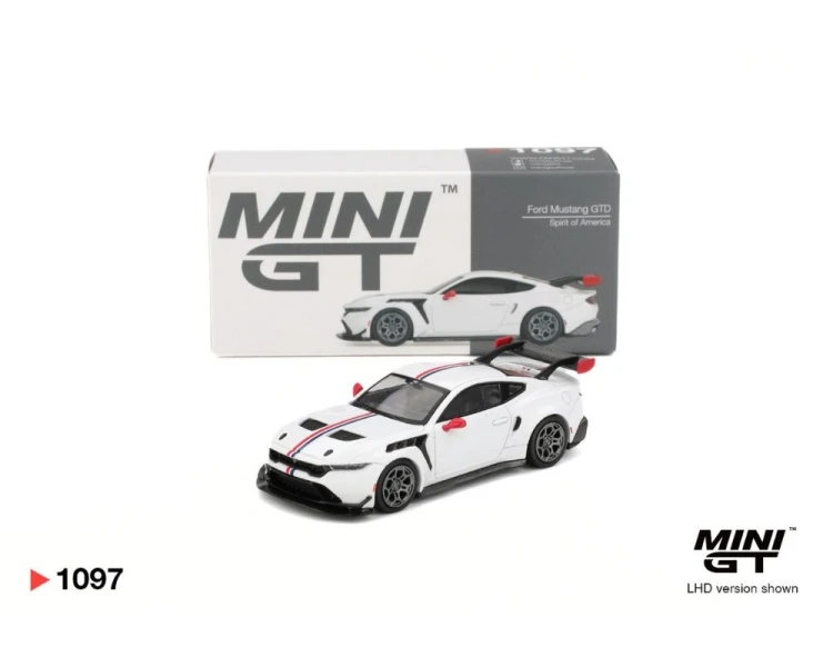 Mini GT #1097 Ford Mustang GTD Spirit of America MGT01097