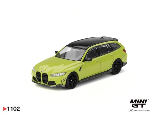 Mini GT #1102 BMW M3 M-Performance Touring Sao Paulo Yellow MGT01102